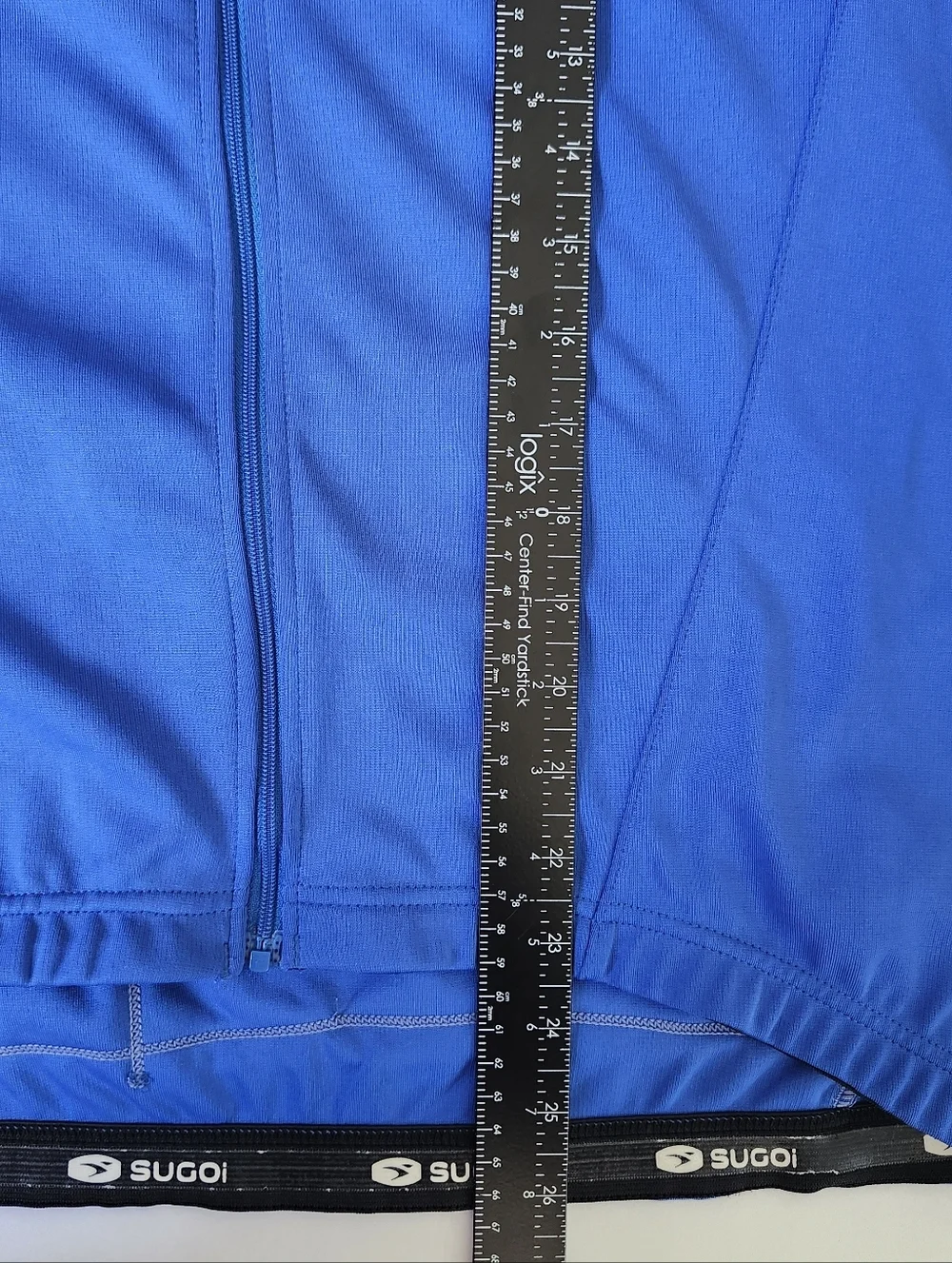 Sugoi Neo Jersey Full Zip Long Sleeve Cycling Jacket Mens L Blue Black